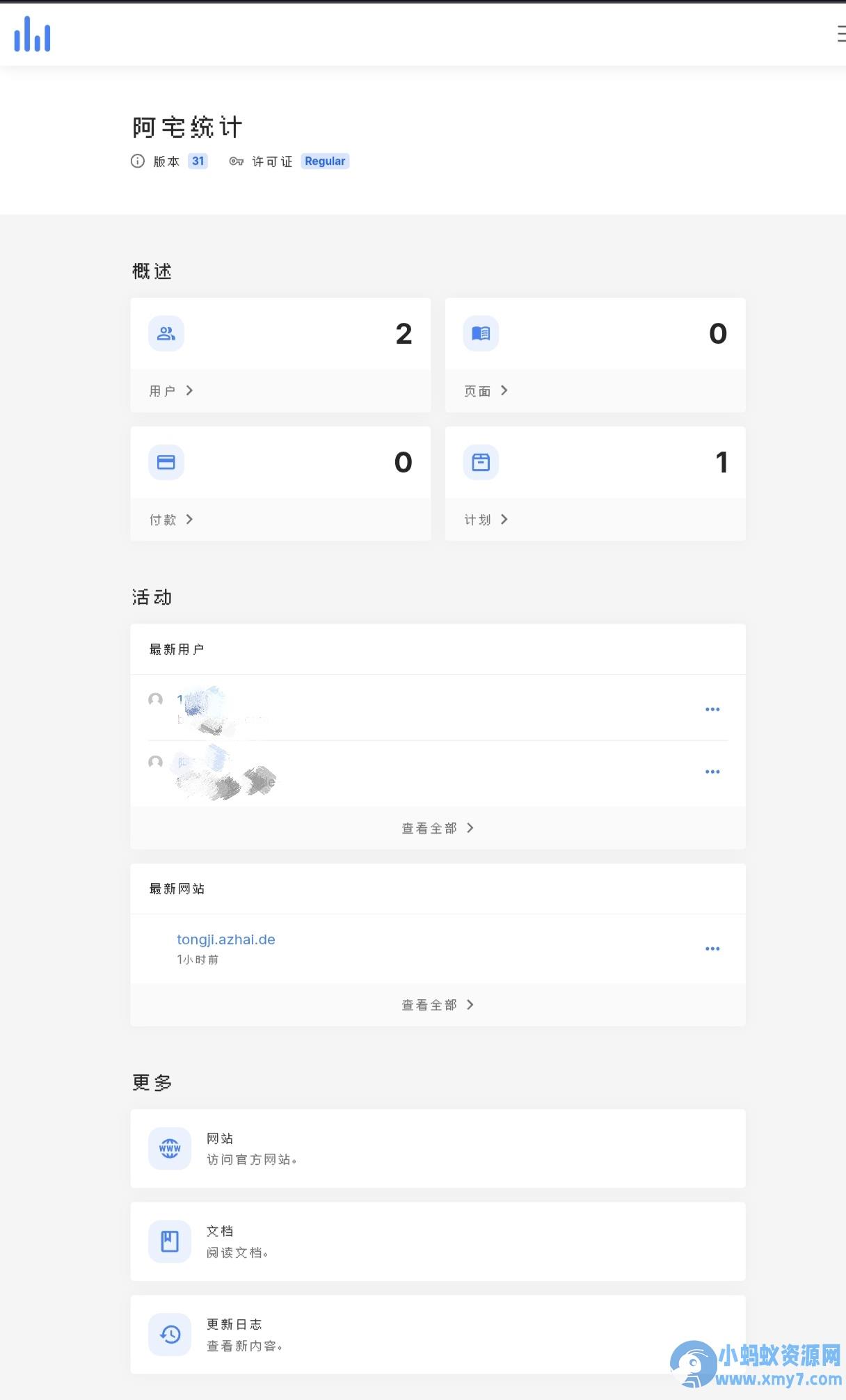 阿宅轻量网站统计程序已开心汉化
