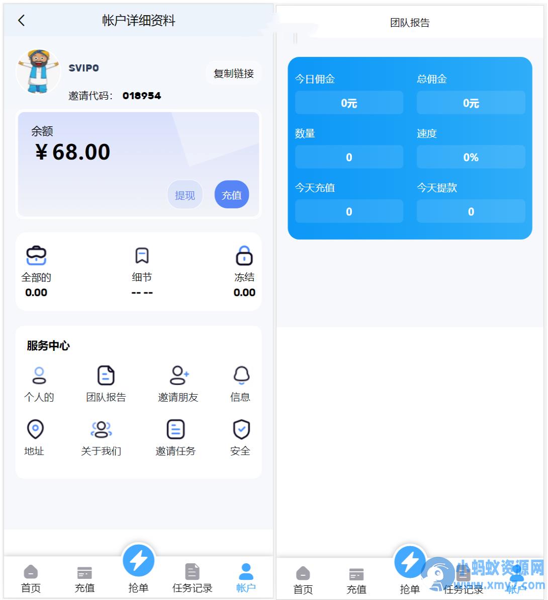 多语言抢单系统源码/海外抢单刷单源码/支持 分组 /代理后台
