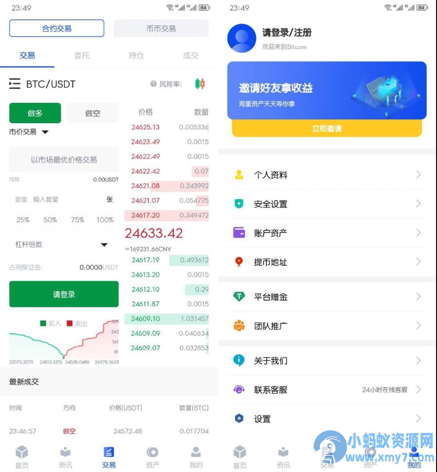 BitCom交易所原生安卓源码+IOS端源码/对接火币网数据/K线需要修复/带简单安装教程 – 聚源副业-聚源资源站