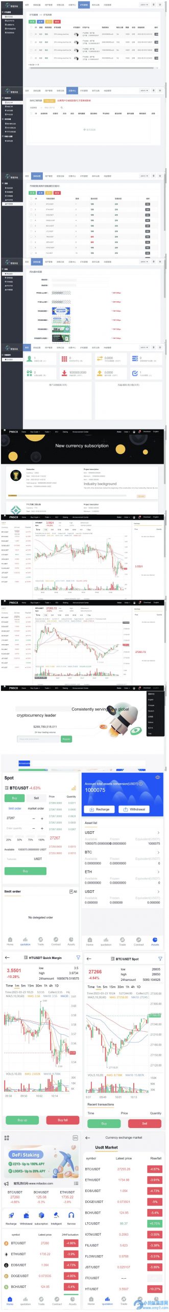 全开源二开白色交易所/黑色UI区块链/8国语言/支持币币合约交易 – 聚源副业-聚源资源站