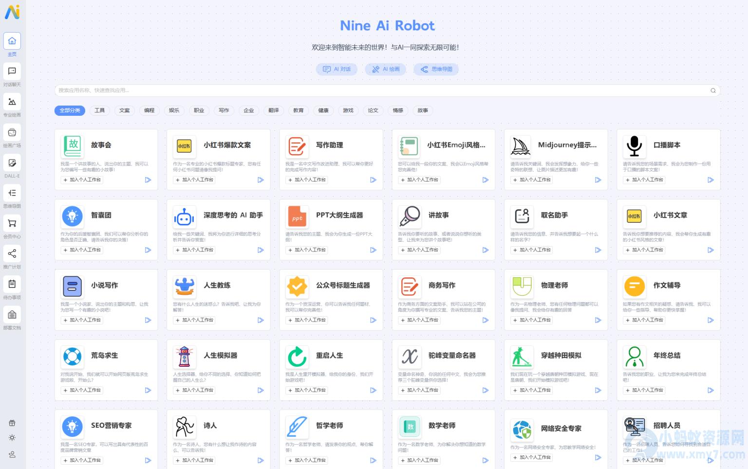 NineAi ChatGPT：全新版AI系统网站源码
