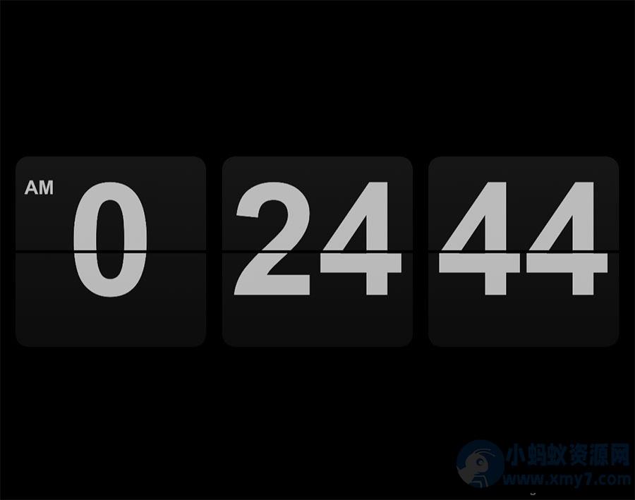 黑色翻页时钟HTML源码-倒计时单页翻页时钟HTML源码 – 聚源副业-聚源资源站