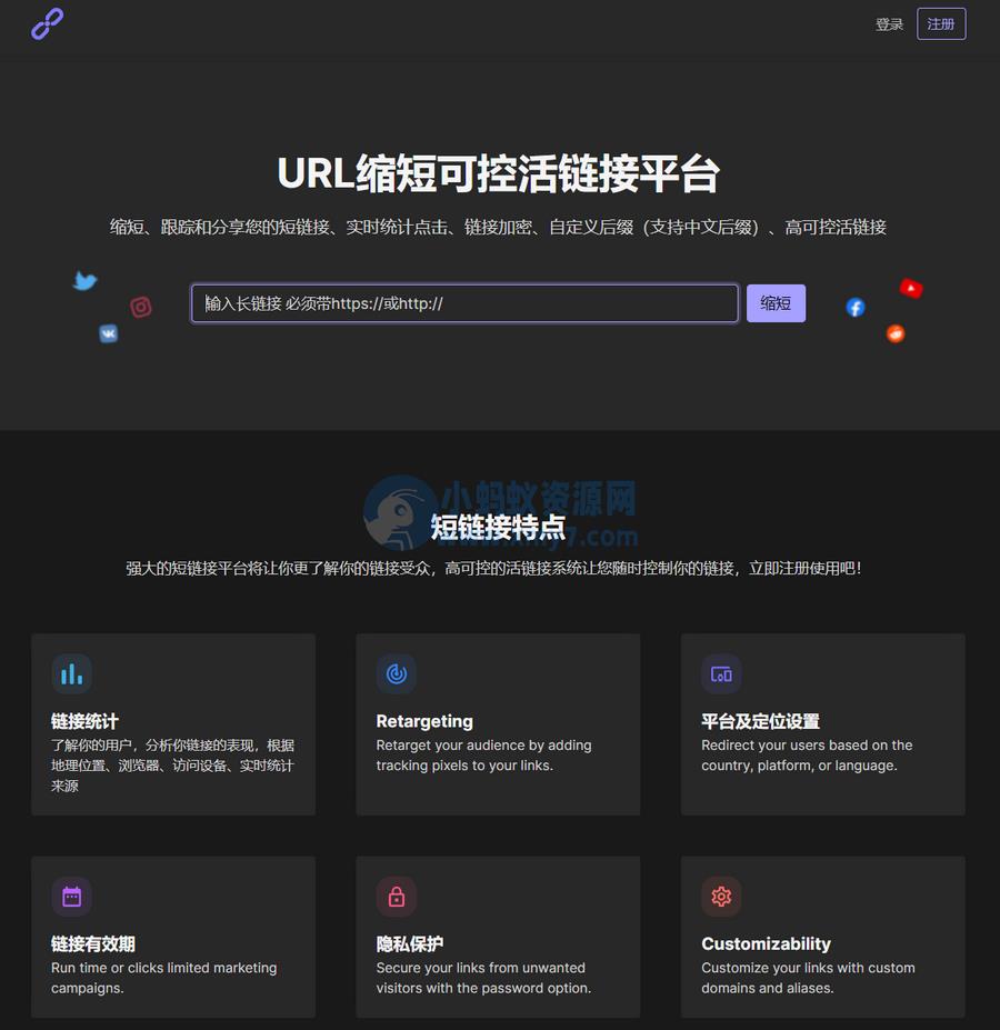 PHPShort轻量级网址缩短程序源码开心版，内含汉化包 – 聚源副业-聚源资源站