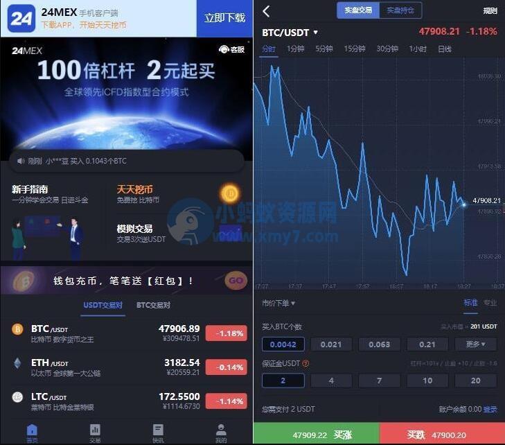 区块链交易所 24MEX 差价合约交易所系统 BTC币安火币合约 杠杆交易 法币 OTC 数字资产交易 – 聚源副业-聚源资源站
